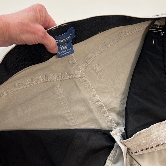 Democracy Ab Solution Freedom Ankle Length Taupe Jeans Size 12P - Picture 10 of 11